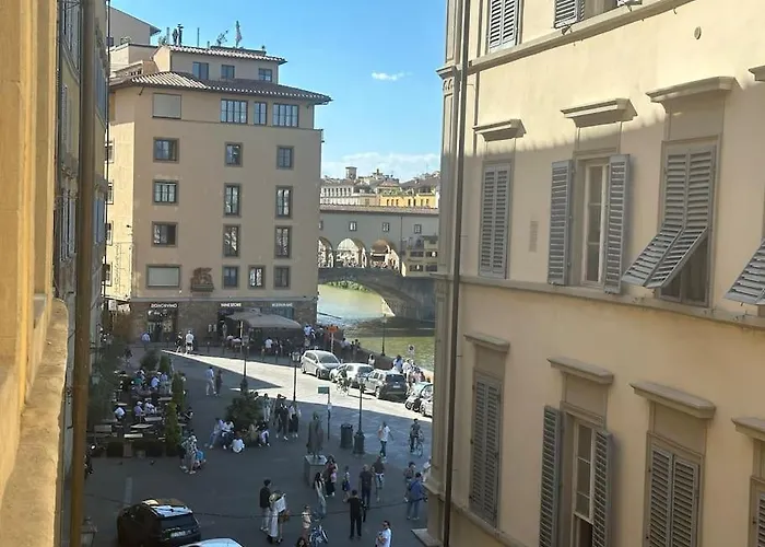 Romantico Con Vista Su Ponte Vecchio شقة *
